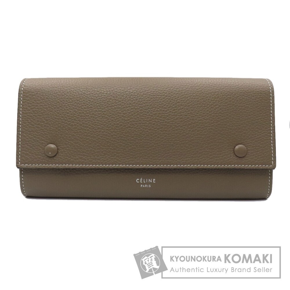 Celine Flap Multi Function Long Wallet Leather